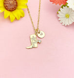 Gold Boot Cubic Zirconia Necklace, Dainty CZ Western Boot Pendant Gift, N7210