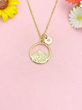 18K Gold Plated Mountain Necklace, Dainty Nature Pendant Gift for Women, N7224