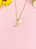 18K Gold Plated Music Note Necklace, Dainty CZ Pendant Gift, N7235