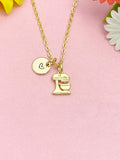 18K Gold Plated Mixer Necklace, Dainty Baking Pendant Gift, N7243