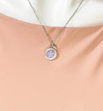 Silver Forget Me Not Charm Necklace, N6600S
