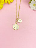 18K Gold Plated Dice Necklace, Lucky Cube Pendant Gift for Women, N7245