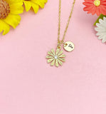 18K Gold Plated Daisy Necklace, Dainty CZ Flower Pendant Gift for Women, N7249