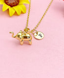 18K Gold Plated Elephant Necklace, Dainty Lucky Elephant Pendant Gift for Women, N7256