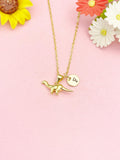 18K Gold Plated Dinosaur Necklace, Dainty Sauropod Pendant Gift for Women, N7260