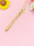 Baseball Bat Sports Pendant Necklace, N7274