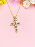 18K Gold Plated Cross Light Purple Cubic Zirconia Pendant Necklace – Christian Gift Jewelry, N6860