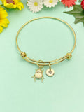 Scarab Bug Insect Charm Personized Gold Or Silver Bracelet, N4944