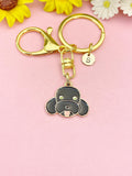 Gold Cute Dog Charm Keychain, K5908