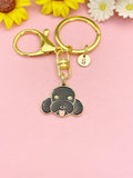 Gold Cute Dog Charm Keychain, K5908