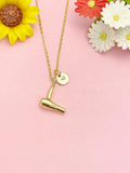 18K Gold Plated Hair Dryer Necklace, Stylist Pendant Gift, Jewelry for Hairdresser Birthday, N7216