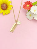 18K Gold Plated Comb Necklace, Stylist Pendant Gift Jewelry for Hairdresser Birthday, N7217