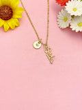 18K Gold Plated Bride Necklace, Dainty Script Pendant, Bridal Gift for Women, N7219
