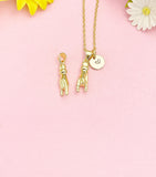 18K Gold Plated Mano Cornuto Necklace, Italian Hand Pendant Gift for Women, N7227