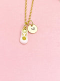 18K Gold Plated Ballet Slipper Necklace, Pink Enamel Dance Pendant Gift, N7230