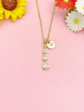 18K Gold Plated Teardrop Necklace, Dainty CZ Pendant Gift, N7231