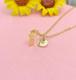 18K Gold Plated Coffee Maker Necklace, Dainty Moka Pot Pendant Gift, N7239