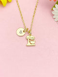 18K Gold Plated Mixer Necklace, Dainty Baking Pendant Gift, N7243