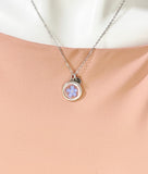 Silver Forget Me Not Charm Necklace, N6600S