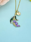 Lily of the Valley 18K Gold Plated Necklace, Dainty Floral Pendant Gift for Women, N6518P