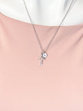 Jesus Silver Cross Necklace, Faith Pendant, Tarnish Resistant, N5233