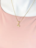 18K Gold Plated Gold Scooter Necklace, Cute CZ Moped Pendant Gift for Women, SN7228