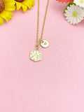 18K Gold Plated Dice Necklace, Lucky Cube Pendant Gift for Women, N7245