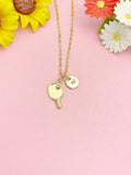 18K Gold Plated Pickleball Paddle Necklace, Dainty Sports Pendant Gift for Women, N7246
