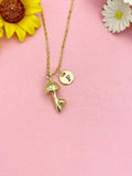 18K Gold Plated Mushroom Necklace, Dainty Toadstool Pendant Gift for Women, N7252