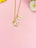 18K Gold Plated Swan Necklace, Dainty CZ Swan Pendant Gift, N7263