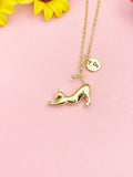 18K Gold Plated Cat Necklace, Dainty Stretching Cat Pendant Gift, N7264