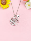 Silver Shark Necklace, Dainty Ocean Pendant Gift, N7267
