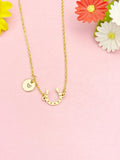 Gold Horseshoe Necklace, Lucky Pendant Gift for Women, N7277