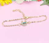 Horseshoe Evil Eye Bracelet, Luck Protective Gift, Bolo Bracelets, N4949