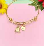 Scarab Bug Insect Charm Personized Gold Or Silver Bracelet, N4944