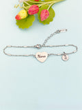 Nana Gifts, Nana Bracelet, Stainless Steel Heart Bracelet, Nana Jewelry, Mother's Day Gift, Personalized Gifts, D264