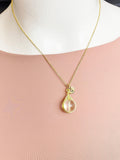 Quartz Crystal Necklace, Natural Gemstone Jewelry, N7139