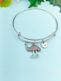 Emu Charm Bracelet - Unique Bird Pendant for Nature Lovers, B6467