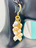 Natural Cultured Freshwater Pearl Charm Earrings, E7329