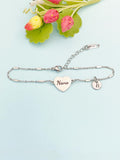 Nana Gifts, Nana Bracelet, Stainless Steel Heart Bracelet, Nana Jewelry, Mother's Day Gift, Personalized Gifts, D264