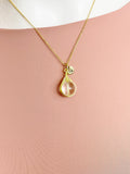 Quartz Crystal Necklace, Natural Gemstone Jewelry, N7139