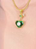 18K Gold Plated Cherry Pendant Necklace, 7358