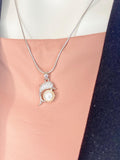Silver Dolphin Necklace, 7366