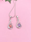 Silver Peacock Pendant Necklace, 7372