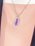 Silver Peapod Pendant Necklace, 7373