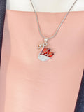 Silver Swan Pendant Necklace, 7374