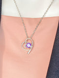 Silver Heart Pendant Necklace, 7380