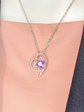 Silver Heart Pendant Necklace, 7380