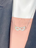 Silver Masquerade Mask Necklace, 7388