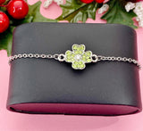 Silver Clover Bracelet, 7390